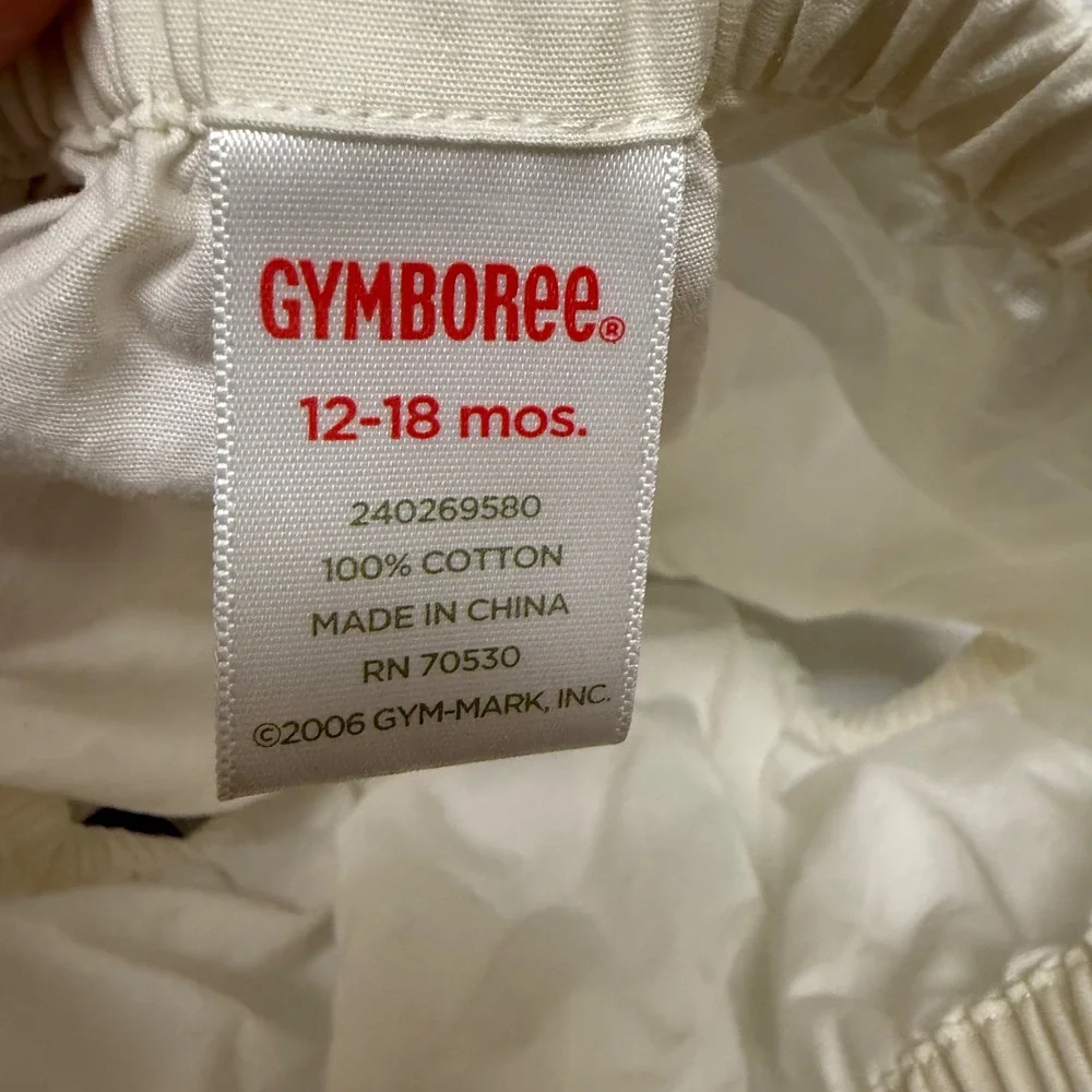 Gymboree 12-18 Mo Ivory Navy Blue Sailor Dress Diaper Cover Set Bon Voyage‎